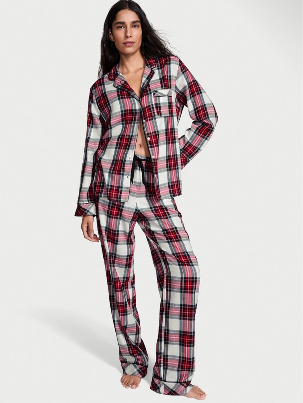 Victoria’s Secret Flannel Long Pajama Set